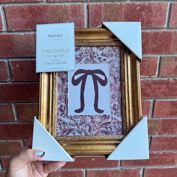 TARGET STUDIO MCGEE BLOCK PRINT BOW WALL ART - Picture 1 of 4